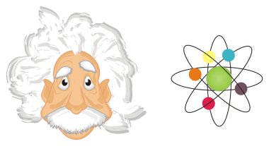 Albert Einstein yüz işareti ile