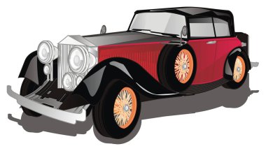 Shadow ile Vintage klasik araba