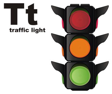 trafik ışığı ve siyah Bac