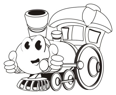 jest ile boyama mutlu oyuncak tren