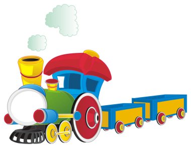 iki onun yolları ile oyuncak tren