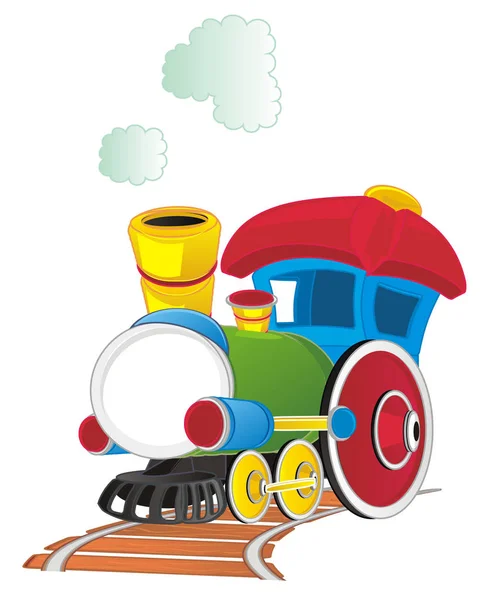 Іграшковий Потяг Дорозі — стокове фото