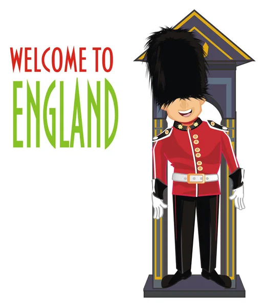 Εθνικός Φρουρός Της Αγγλίας Λέει Καλωσορίσατε — Φωτογραφία Αρχείου