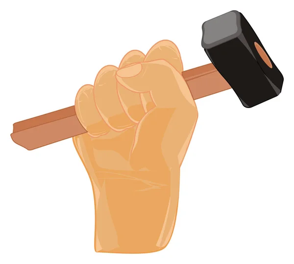 Fist Hammer Labor Day — Stock Photo, Image