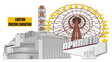 Çernobil renkli semboller