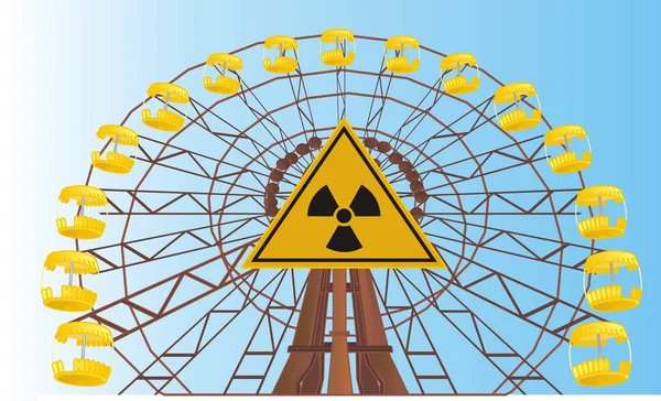 Ferris Kerék Csernobili — Stock Fotó