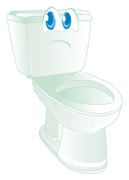 Triste Blanc Propre Toilette Stand — Photo