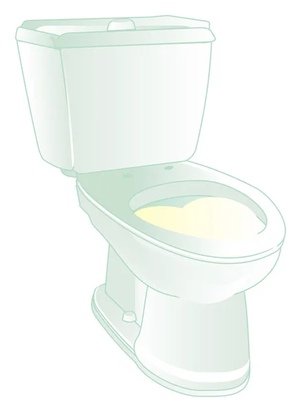 Toilette Mit Gelbem Urin Nicht Sauber — Stockfoto