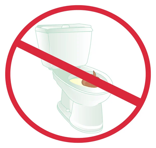 Чистый Туалет Какашками Мочой Запрет — стоковое фото
