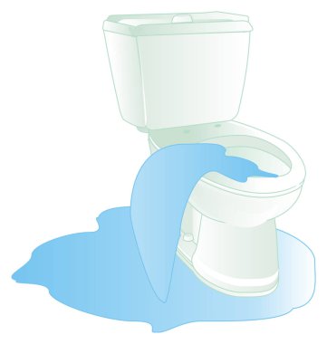 beyaz temiz tuvalet ve sel