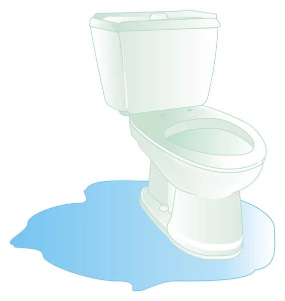 White Clean Toilet Blue Water — Stock Photo, Image