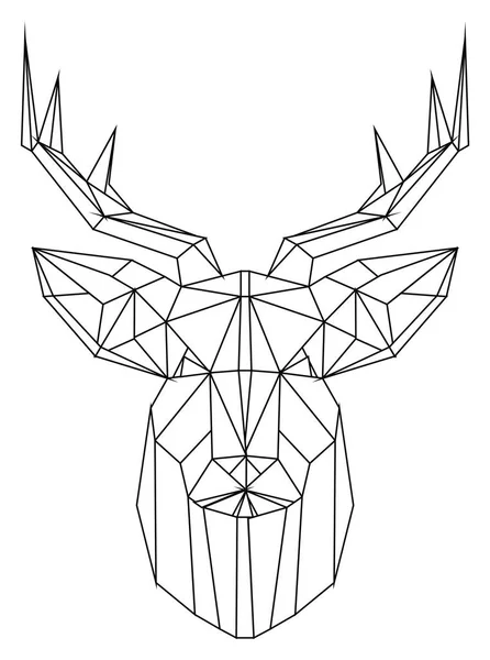 Papercraft Snout Coloring Deer — Stock Photo, Image