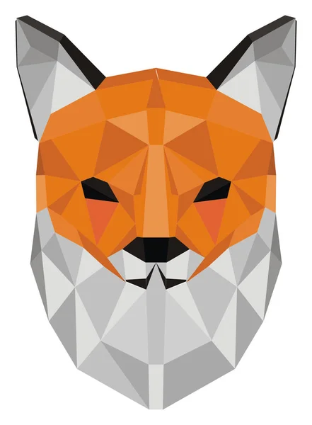 Papercraft Snuit Van Red Fox — Stockfoto