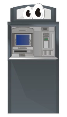 gözleri standı ile komik Atm