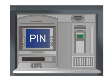 Atm ve kelime Pin ekranı