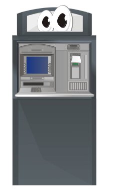 kağıt kontrol ile komik Atm standı