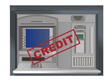 kredi damgalı Atm ekranı