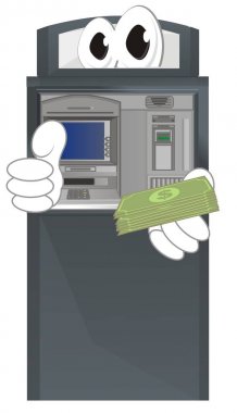 nakit ve jest sınıfı ile komik Atm standı