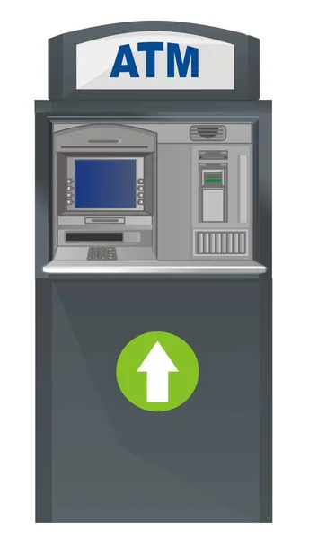 Atm 站与箭头向上 — 图库照片