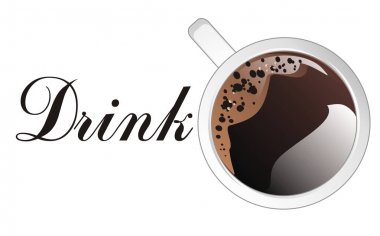 kahve ve kelime içecek bir fincan