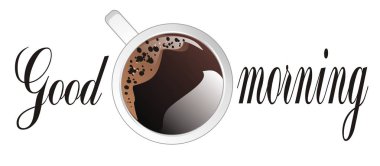 kahve ve siyah harfler fincan