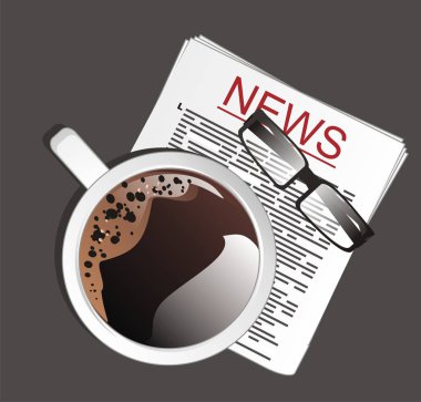 iki nesnelerle kahve fincan