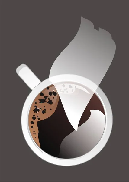 Xícara Café Com Vapor Branco — Fotografia de Stock