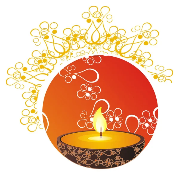 Duch Symbol Indického Festivalu Diwali — Stock fotografie