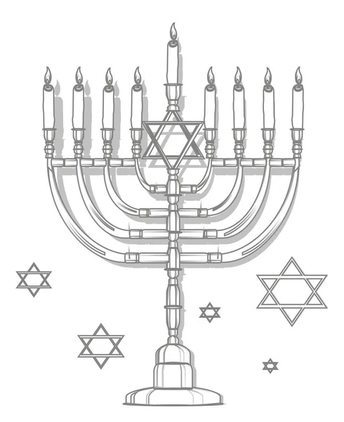 이스라엘의 거룩한 촛대에 — 스톡 사진
