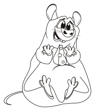 bir peynir ile boyama sıçan