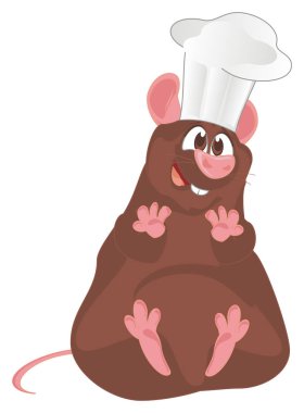 bir şef gibi şişman sıçan