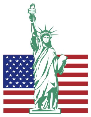 özgürlük heykeli ve Abd'ye hoş geldiniz