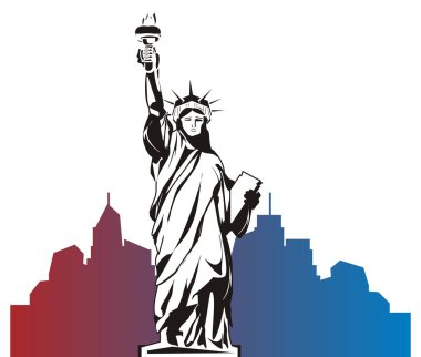 özgürlük ve renkli şehir değil renkli heykeli