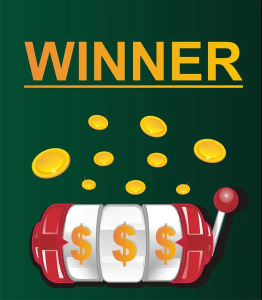 Slot Dollars Winner — Stock Photo, Image