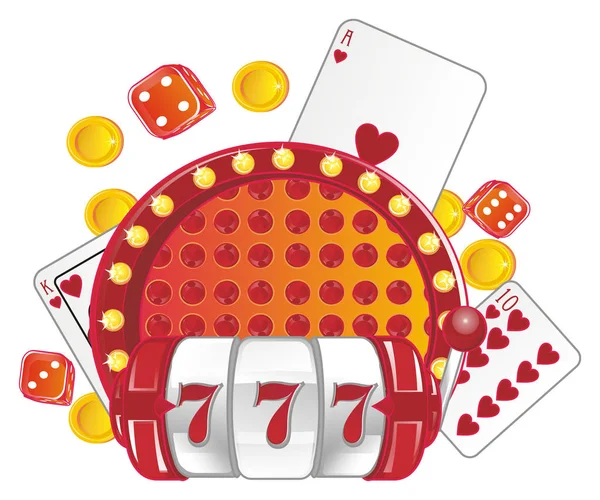 Many Different Tools Casino White Background — Stock Photo, Image