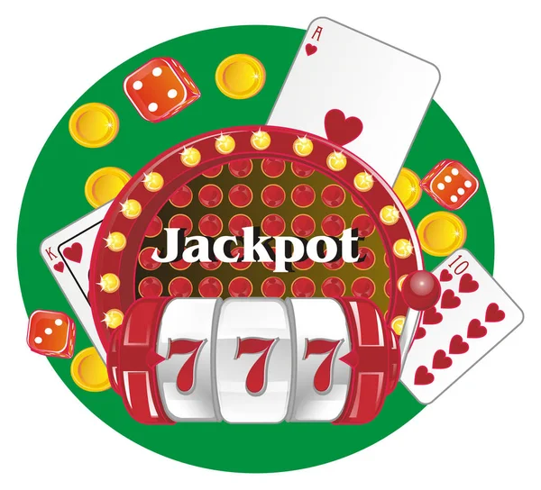 Jackpot Ferramentas Jogo Casino — Fotografia de Stock
