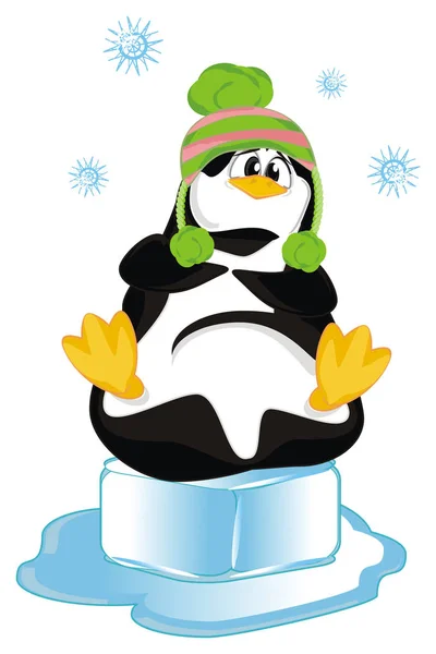 Divertente Pinguino Divertente Cappello Caldo — Foto Stock