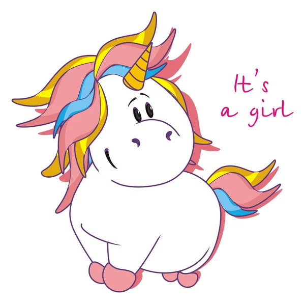 Unicorn Este Fată — Fotografie, imagine de stoc