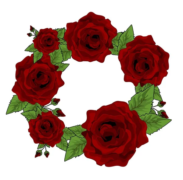 白色背景上的一束红玫瑰 — 图库照片