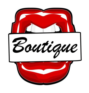 Kırmızı ruj ve kelime butiğiyle ağzını aç.