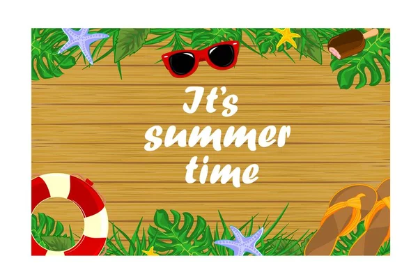 Summer Time Symbols Summer Time — Stock Photo, Image