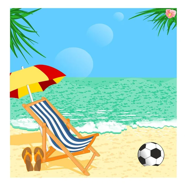 Fußball Strand Sommer — Stockfoto