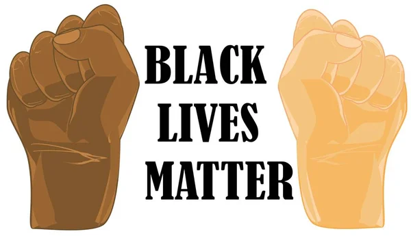 Black Lives Matter Human Hand — Stock Photo, Image