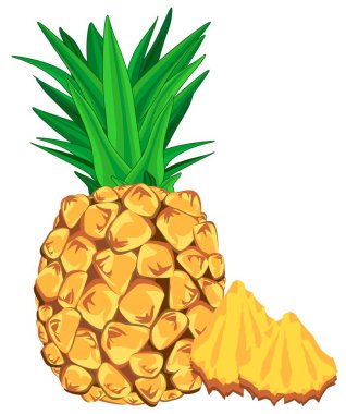 Ananas ve ananas dilimleri