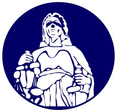 Themis 'in mavi yuvarlak simgesi