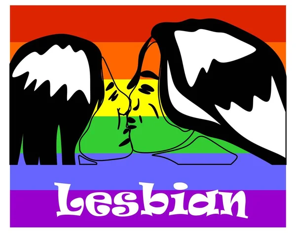 Jsme Teď Lesbický Pár — Stock fotografie