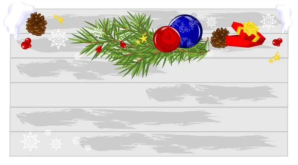 Bandeira Madeira Limpa Símbolos Natal — Fotografia de Stock