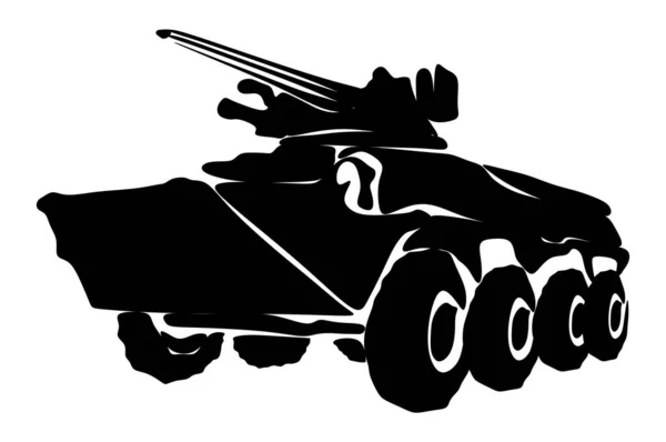solid black shadow of BTR