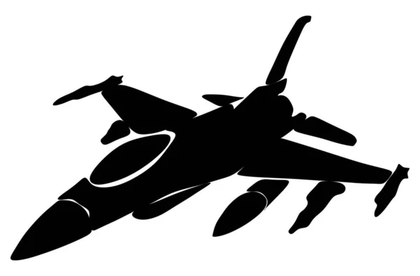 Сплошная Черная Тень Армейского Самолета — стоковое фото