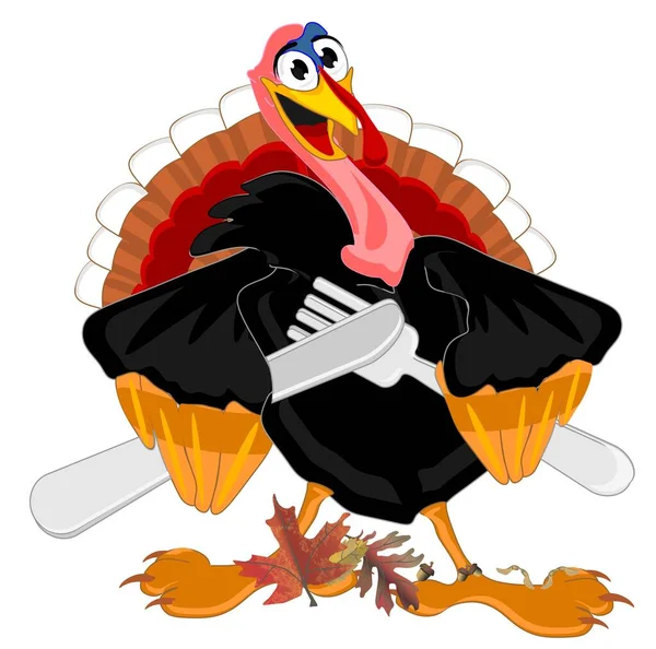 Happy Thanksgiving Day Funny Turkey — Stock Photo, Image